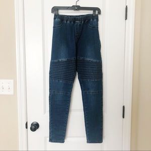 Hayden Moto Jean Leggings, L, EUC